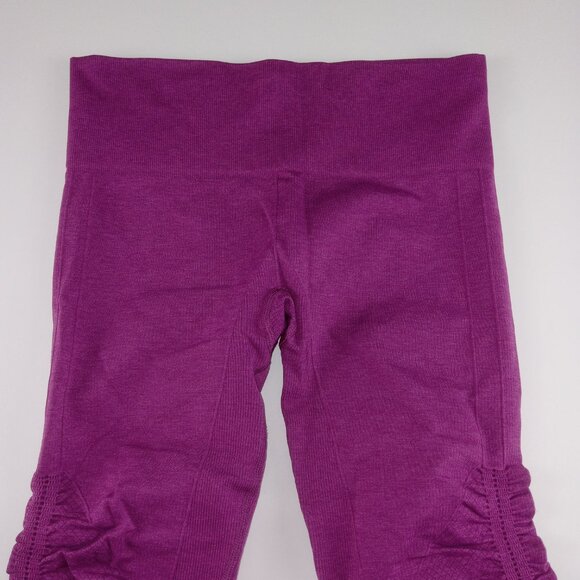 Lululemon In the Flow Crop Legging Women's Size 6 Heathered Regal Plum - Picture 2 of 7